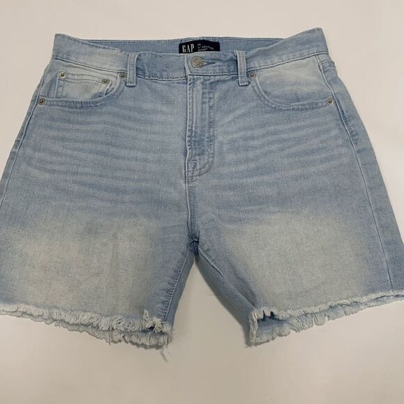 GAP Denim Frayed Light Wash 5" Relaxed Short - Picture 1 of 6